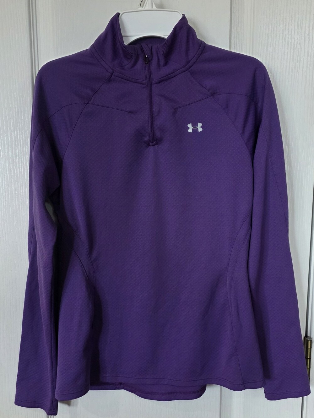Under Armour Women's Quarter-Zip Athletic Pullover, Heatgear, Purple,  Sz S